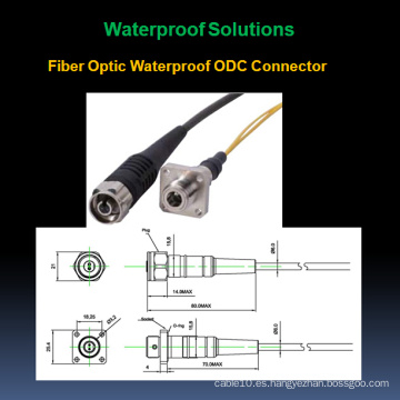 Conector de prueba de agua de fibra óptica